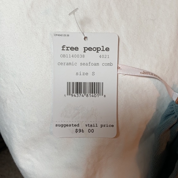 SALE! Free People Prarie Days light blue lace top - Picture 10 of 10